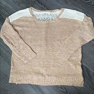 Women’s Sweater with Lace Back